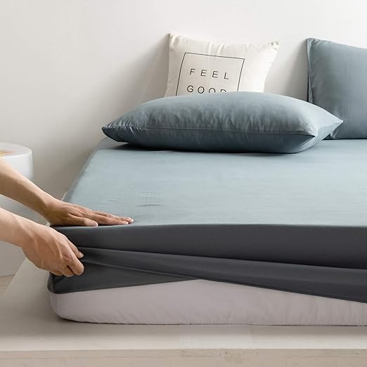 Kono Single Fitted Sheet with 25CM Depth Pocket Bed Sheets Soft and