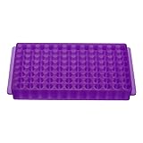 PATIKIL 96 Wells Tube Rack, 1 Pcs Vial Rack Double