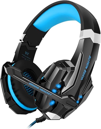 Amazon Co Jp Bengoo ゲーミングヘッドセット Ps4 ヘッドセット Ps5 ヘッドセット ヘッドホン 有線 マイク付きヘッドホン G9000ステレオゲーミングヘッドセット ヘッドフォン 重低音 高音質 3 5mm端子 Ps4 Ps5 Pcに対応 青 パソコン 周辺機器