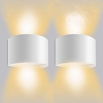 ledmo apliques de pared led 3000k lamparas de pared led 12w impermeable ip65 con luz blanco calido lluminacion de exterior y de interior