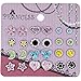 Color Crystal Magnetic Clip On Stud Earrings Fashion Jewelry for Kids Teen Girls Womens