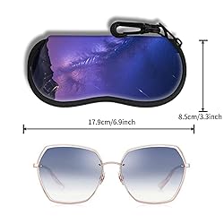 Hion Eyeglass Case Sunglasses Soft Pouch with Belt