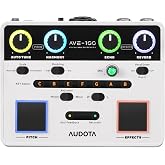 AVE-100 Vocal Effects Processor with Auto Pitch Correction/Harmony/Echo/Reverb, Smart Anti-Feedback &amp; VocalErase OTG Recording Vocal Processor for Live Singing Streaming Home Studio