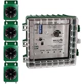 Bird-X Critter Blaster PRO, Sonic Animals and Birds Decoy Device, Control Panel with 4 Speakers, Emits 8 Digitally Recorded Sounds, Easy to Install, Covers 6 Acres, 2&ndash;10 kHz Frequency