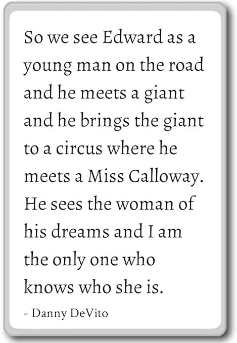 So we see Edward as a young man on the road an. - Imán para nevera ...