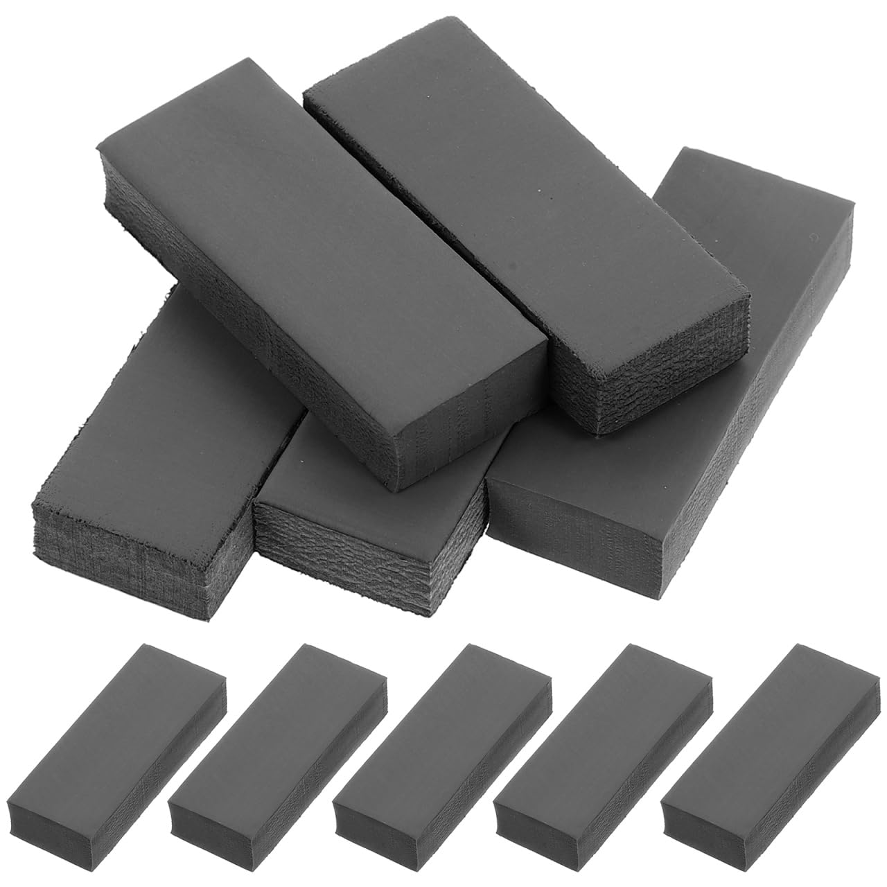 SEWACC 10pcs Small Photosensitive Stamp Blanks Photosensitive Stamp Pad Stamp Accessory Photosensitive Pads for Stamp Photosensitive Mats for Stamps Cuttable Stamp Making Mat Stamp Pads Rubber Black