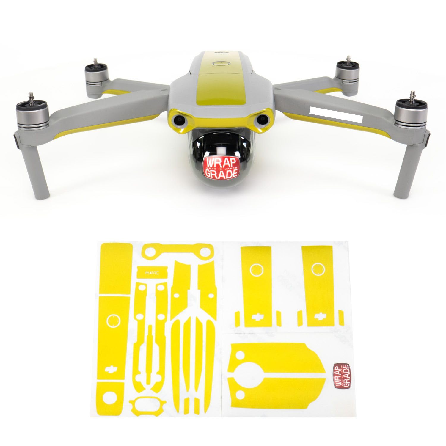 Wrapgrade Skin Compatible with DJI Mavic Air 2 | Accent Color B (LIMONCINO Yellow) — image 1