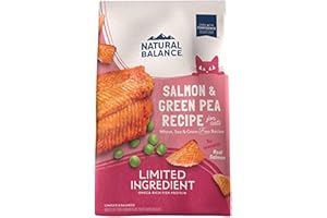 Natural Balance Limited Ingredient Adult Grain-Free Dry Cat Food, Salmon & Green Pea Recipe, 10 Pound (Pack of 1)