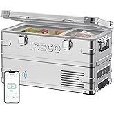 ICECO APL35 12 Volt Car Refrigerator, 37 Quart (30 Liter) Light Duty Aluminum 12v Portable Fridge Freezer, SECOP Nano Compres