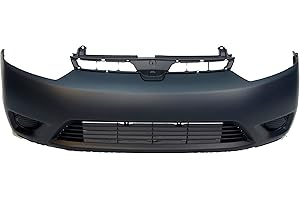 FitParts Compatible With Front Bumper Cover 2006-2008 Honda Civic Coupe DX-G EX LX Si Coupe 06-08. New, Primed and Ready for Paint. With Fog Light Holes. HO1000237 04711SVAA90ZZ 2007