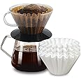 2-5 Cup Coffee Filters,100 Count Disposable Basket Coffee Filter Paper, Compatible with Kalita Wave Pour Over Coffee Dripper 185 Series, For 2-5 People