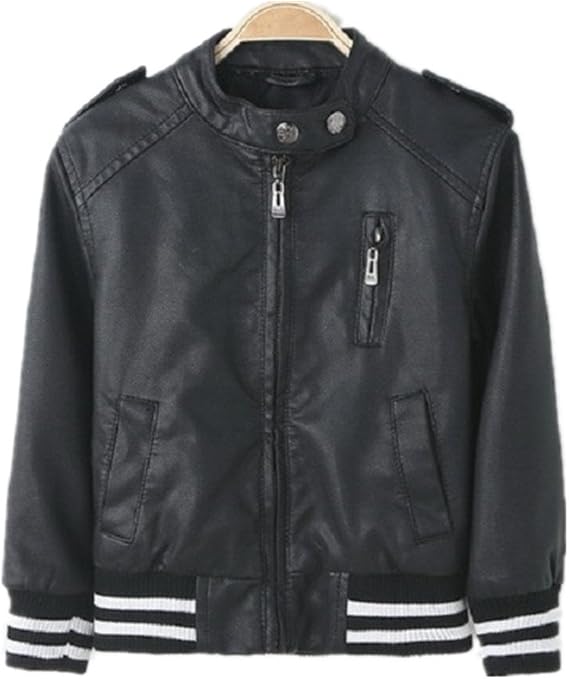 baby faux leather jacket
