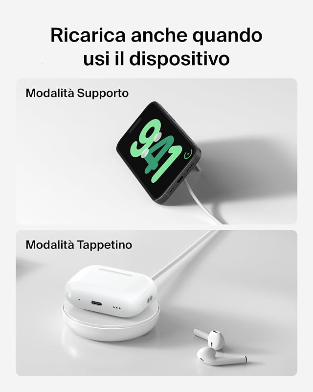 BoostCharge Pro Caricatore Wireless Magnetico 15W, Base con Supporto