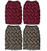 Loritta 2 Pairs Women Winter Crochet Knitted Boot Cuffs Toppers Short Leg Warmer
