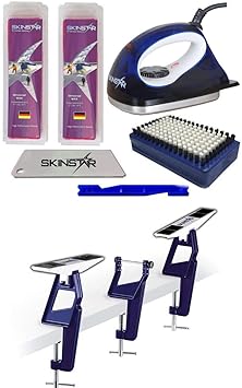SkinStar Skispanner Profi Langlauf LL Skiwachs-Set Wachsbügeleisen Skihalterung 7-teilig