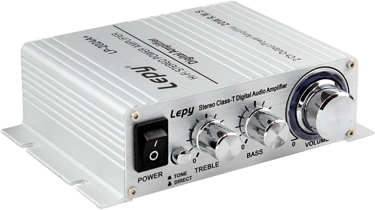 Lepy lp-2024 a + 20Wx2 RMS Class-T Digital Amplifier HiFi Stereo Audio Amplifier for iPhone, iPad, PC, Audio Player etc.