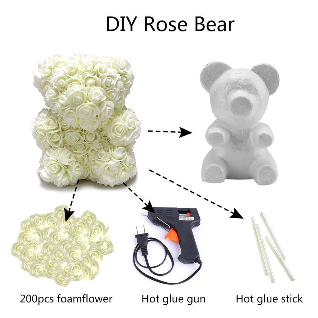 rose teddy bear diy
