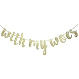 FOZEE Gold Glitter Banner 'My Woes' - Dra Produktbild-Vorschau 9