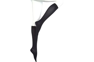 MEDIVEN medi Assure, 20-30 mmHg Compression Stockings – Closed Toe, Knee High, Semi-Transparent Hosiery
