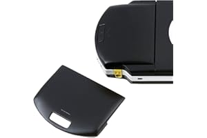 GGZONE Black Battery Cover Door Case for PSP 1000 1001 Fat Replacement