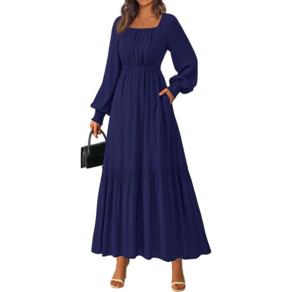 women's balloon long sleeve tiered dress Women's Balloon Long Sleeve Tiered Dress with Pockets Universal Thread XS
