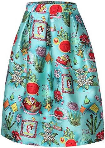 VeryAnn Women Vintage Retro Swing Skirt P-5 S
