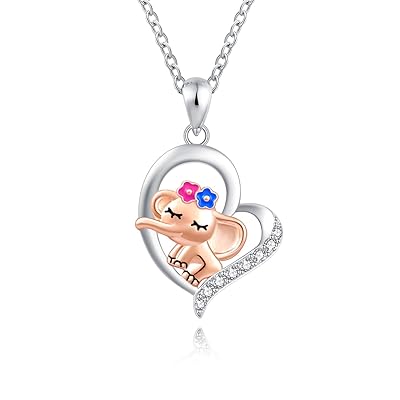 925 Sterling Silver Elephant Pendant Necklace Good Kuwait Ubuy