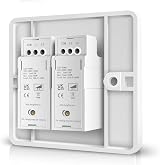 Ledvia 2 Gang LED Dimmer Switch Trailing Edge Rotary Push 1/2 Way 3-150W White view 5
