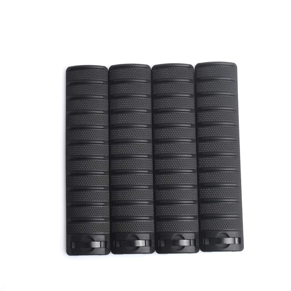 SBGJMY 4pcs Rail Cover Protector Nylon Handguard Panel for 20mm Picatinny Rail System (Black)