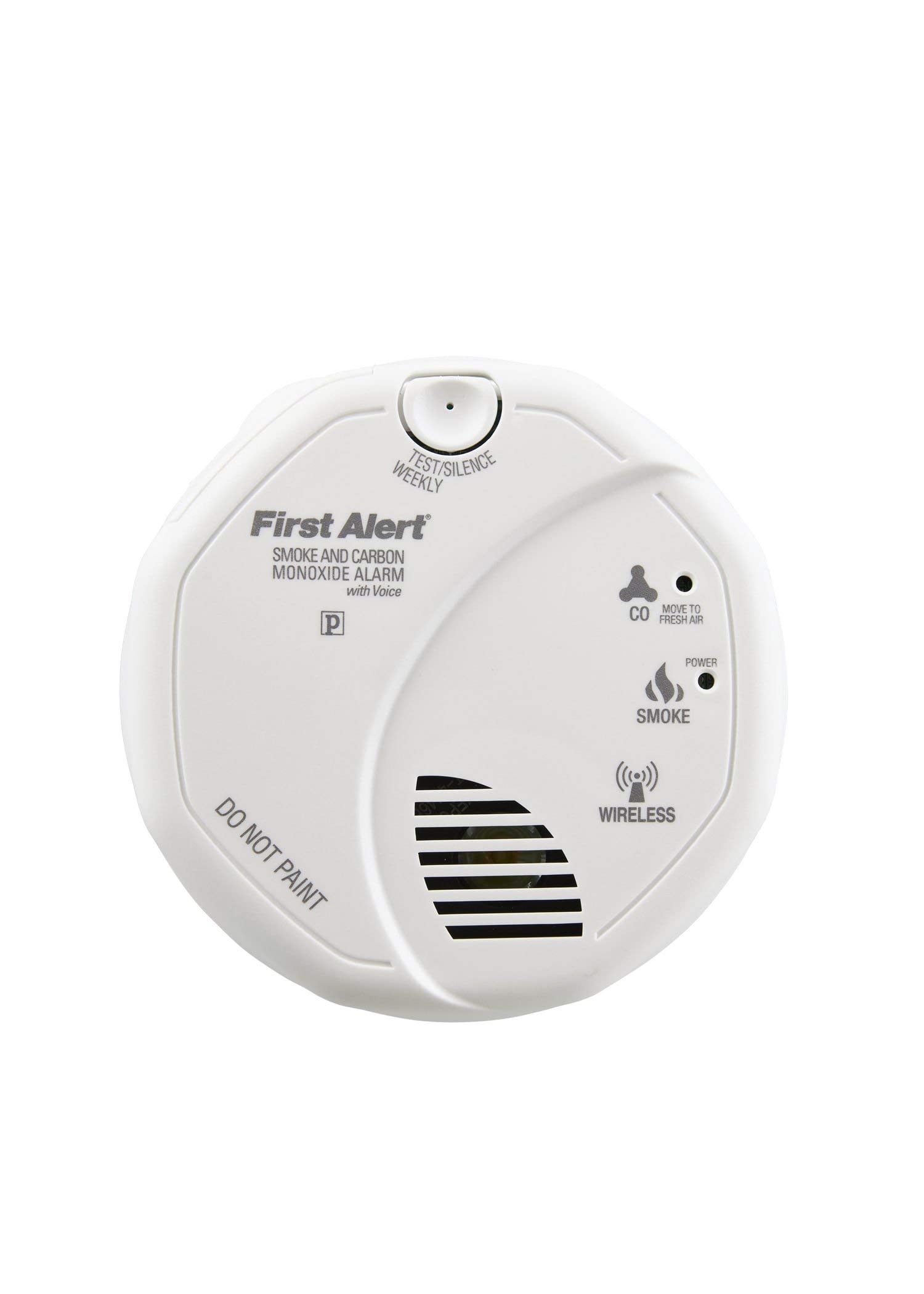 First Alert Battery Powered SCO500B Wireless Interconnected Photoelectric Smoke and Carbon Monoxide Combo Alarm with Voice and Location - View 4