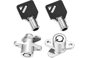 PBYMT 2 Keys Saddlebag Lock Set Saddle Hard Bag Compatible for Harley Touring Road King Electra Glide Street Glide Tour Gide 1993-2013