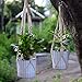 WITUSE Macrame Plant Hangers, Plant Holder, Outdoor Indoor Plant Hangers for Hanging Plants- Cotton Rope (4 Legs, 20 Inches)