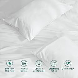 4 Piece Queen Size Bed Set, Upgraded Cooling Deep