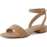CUSHIONAIRE Women's Nila one band low block heel sandal +Wide Widths Available