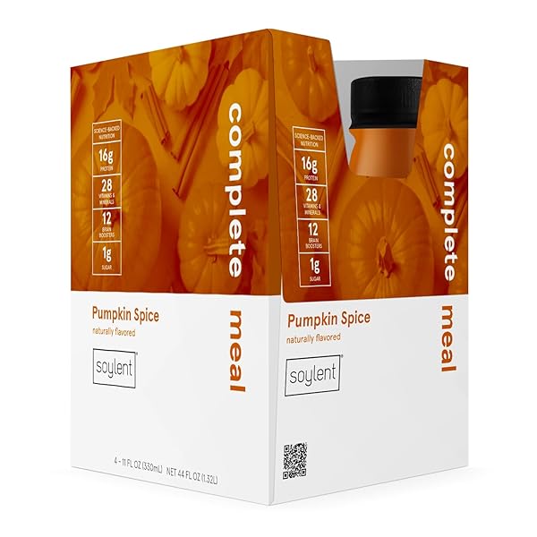 SOYLENT COMPLETE MEAL REPLACEMENT SHAKE, PUMPKIN SPICE, 16G...