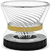 Brewista Tornado Duo Pour Over Coffee Dripper, Insulated Double Wall Glass, Easy-To-Clean Drip Coffee Maker for Home &amp; Office(2-4 Cups)