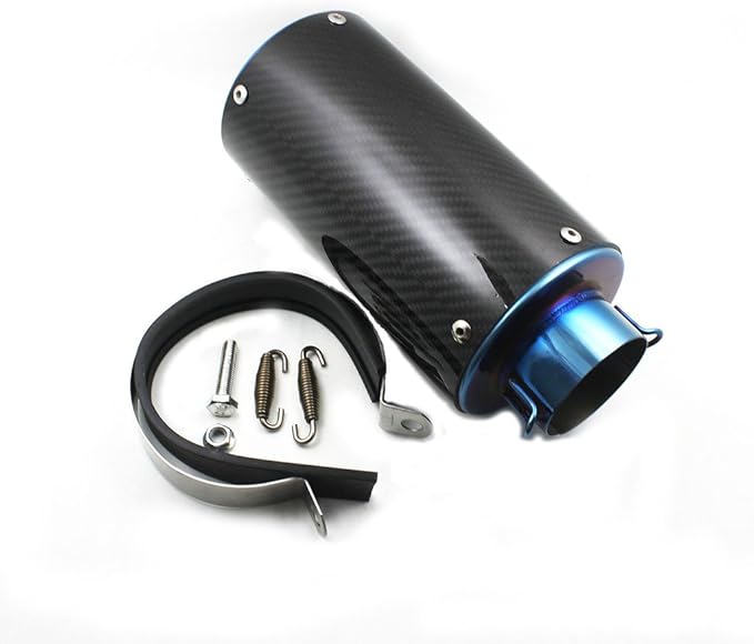 Universal Motorcycle Exhaust Pipe Titanium Alloy 61mm Exhaust Muffler