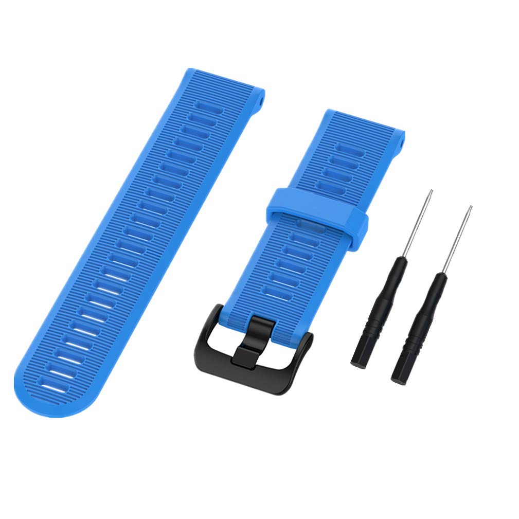 Huwokxix Watch Strap for Garmin Forerunner 935/955/965/Approach S60/S62/Fenix 5/5 Plus/Fenix 6/6 Pro/Fenix 7, 22mm Soft Silicone Replacement Sport Band