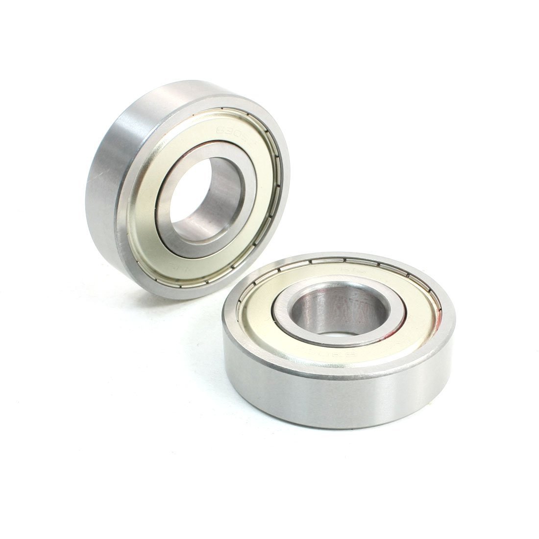 sourcingmap 2 Pcs 6305Z Carbon Steel One Row Deep Groove Ball Bearings 25 x 62 x 17mm