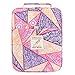 qianshan 202 Colored Pencils Pencil Case - 136 Color Gel Pens Pen Bag or Marker Organizer - Universal Artist Use Supply Zippered Large Capacity Slot Super Big Professional Storage Mandala-Purple