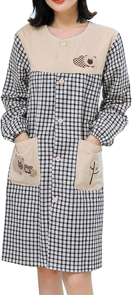 Amazon Sherelly ロング割烹着 かっぽう着 女性用 エプロン スモック 保育士 エプロン 前開き かっぽうぎ 長袖 キッチン 家事 看護師 母の日 プレゼント 可愛い チェック柄 防水 エプロン オンライン通販 Amazon Sherelly ロング割烹着 かっぽう着 女性用 エプロン スモック 保育士 エプロン 前開き かっぽうぎ 長袖 キッチン 家事 看護師 母の日 プレゼント 可愛い チェック柄 防水 エプロン オンライン通販