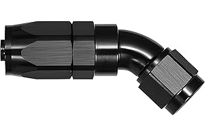 EVIL ENERGY 10AN 45 Degree One Piece Full Flow Hose End Fitting Swivel for CPE Braided Hose