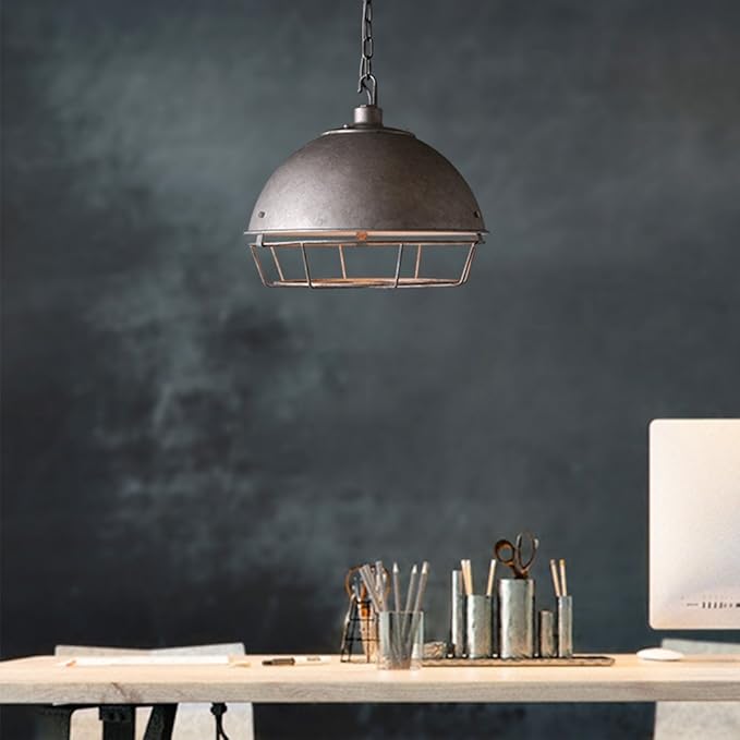 Tony's home- Industrielle 1-Licht-Metallanhänger-Leuchter-kugelförmige