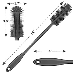 Purtribe Silicone Bottle Brush, Water Bottle
