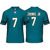 Custom Mens/Youth Football Stitched T-Shirt for Sports Fan Black No Brand/Logos