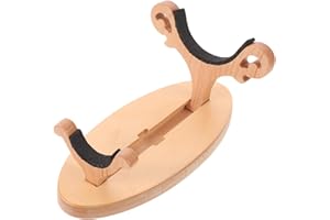 RUNROTOO Ocarina Display Stand: Wooden Desktop Holder for Soprano Recorder Indian Bamboo Flute Woodwind Instrument - Flute Ac