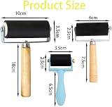 PGKDYC 3Pcs Brayer Roller Set - Rubber Paint Rollers 3 Sizes for Crafts view 2
