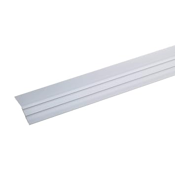 Acerto 36833 Aluminium Abschlussprofil 100cm Silber 47 X 15mm