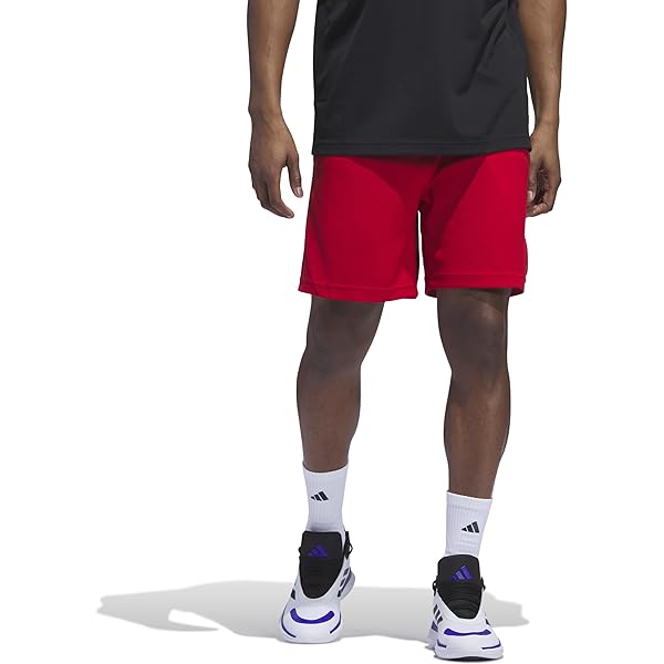 adidas gazelle silver green womens adidas Everyday Pro Basketball Shorts | Black-White | Men's main image 0