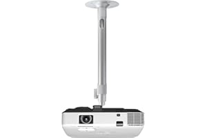 DRSN Universal Ceiling Projector Mount 23.6-41.3inch Silver Height Adjustable Wall Mount 360°Rotation Extendable Projector Hanger Long Projector Bracket Multifunctional for Projectors CCTV DVR Camera